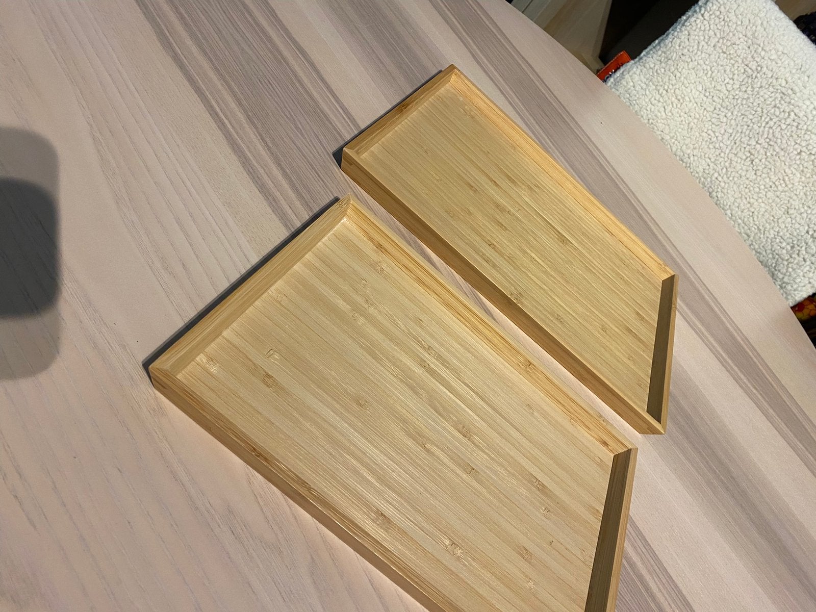 Houten plateaus, Ophalen, Zo goed als nieuw
