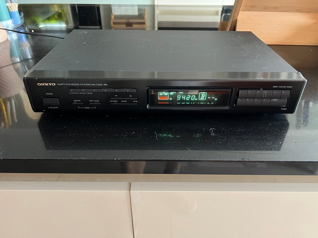 Onkyo tuner T404, TV, Hi-fi & Vidéo, Enlèvement ou Envoi