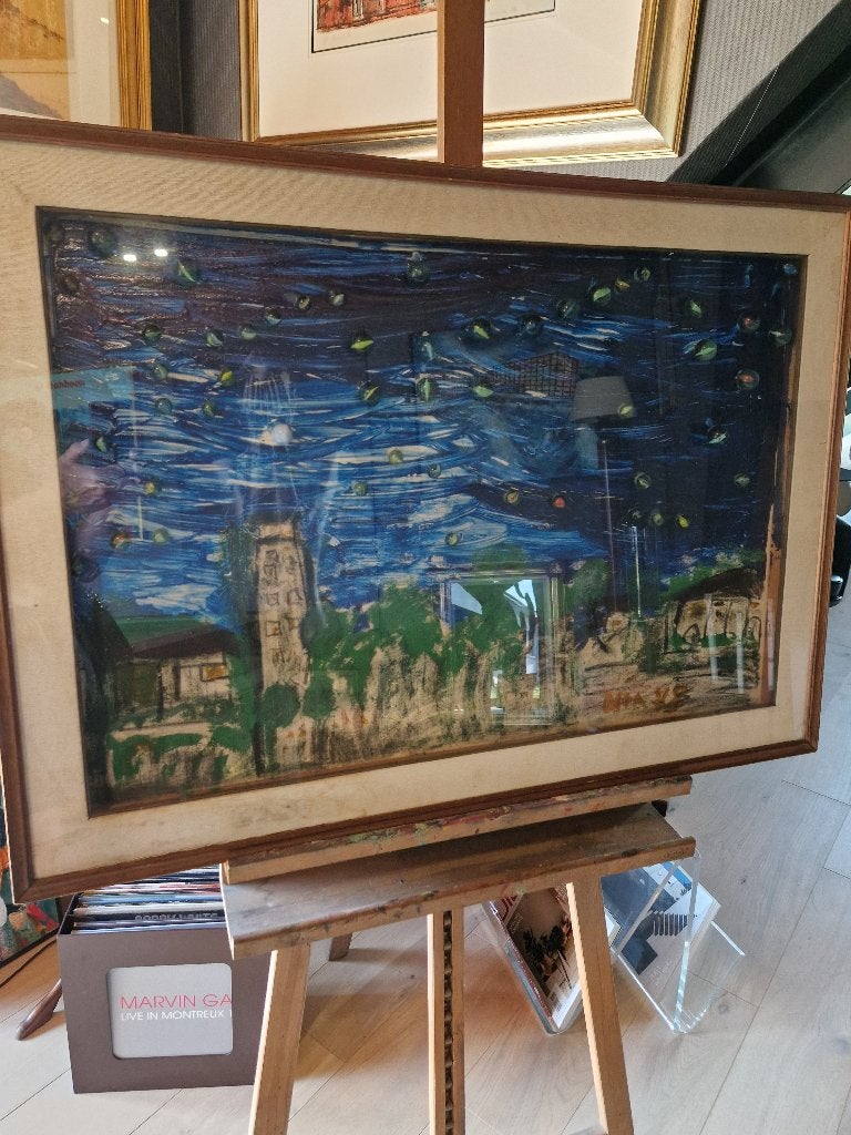 Sterrennacht door Vincent Van Gogh olie op Canvas, Enlèvement
