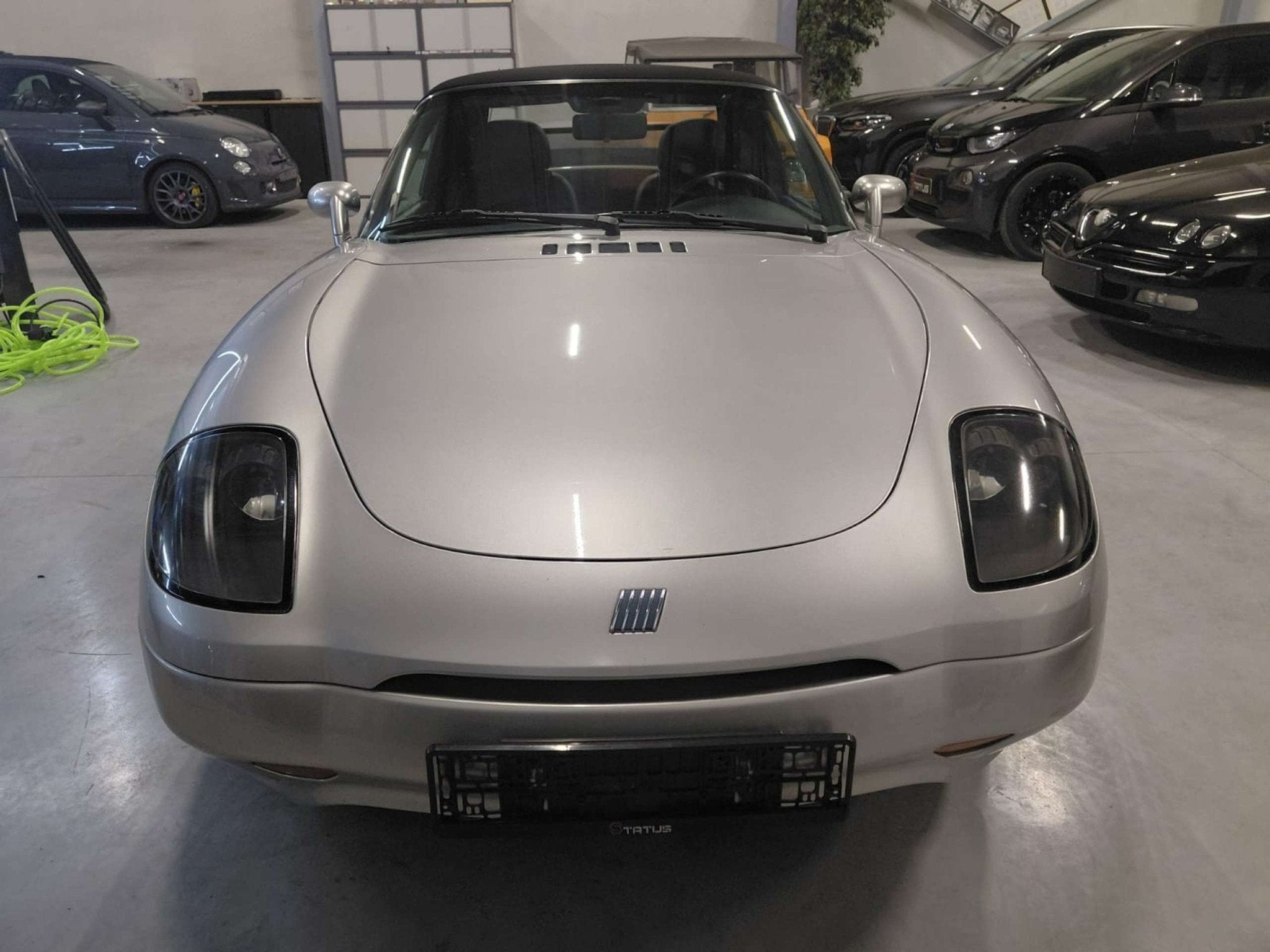 Fiat Barchetta 1.7i 16v 1E EIG. (bj 1996), Auto's, Voorwielaandrijving, Zwart, Cabriolet, Leder