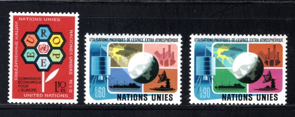 NATIONS UNIES - GENÈVE Année 1972-1975 MH/MNH, Envoi, Autres pays, Non oblitéré
