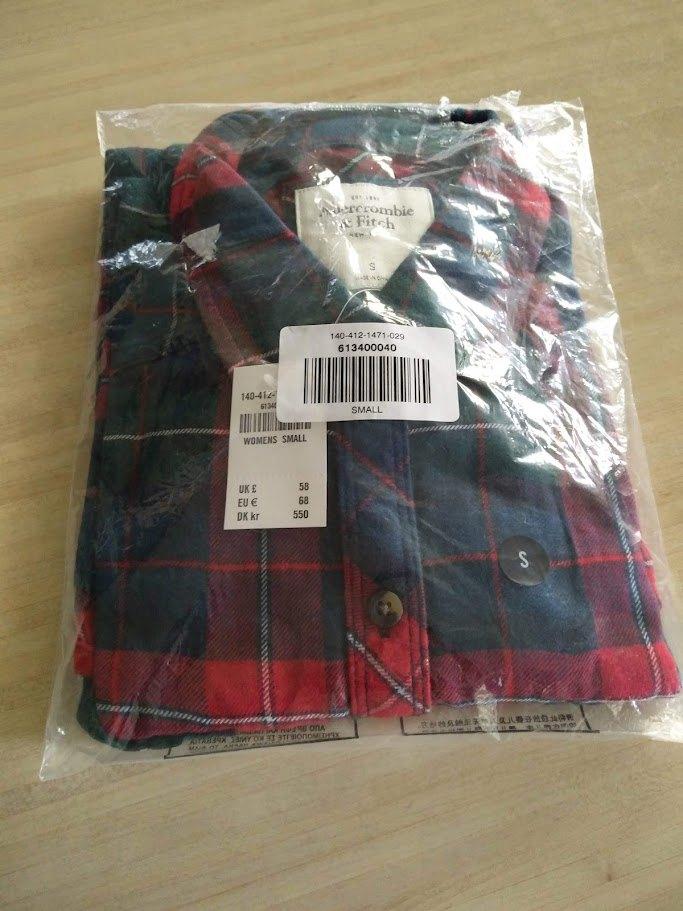 Hemd Abercrombie & Fitch.  maat S.  NIEUW., Overige kleuren, Halswijdte 38 (S) of kleiner, Nieuw, Ophalen of Verzenden