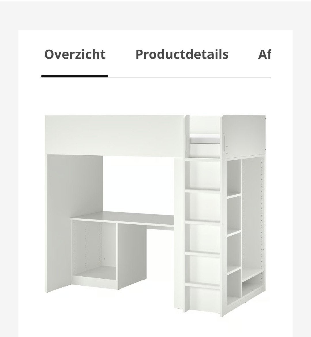 Hoogslaper Ikea, Huis en Inrichting, Ophalen, Hoogslaper