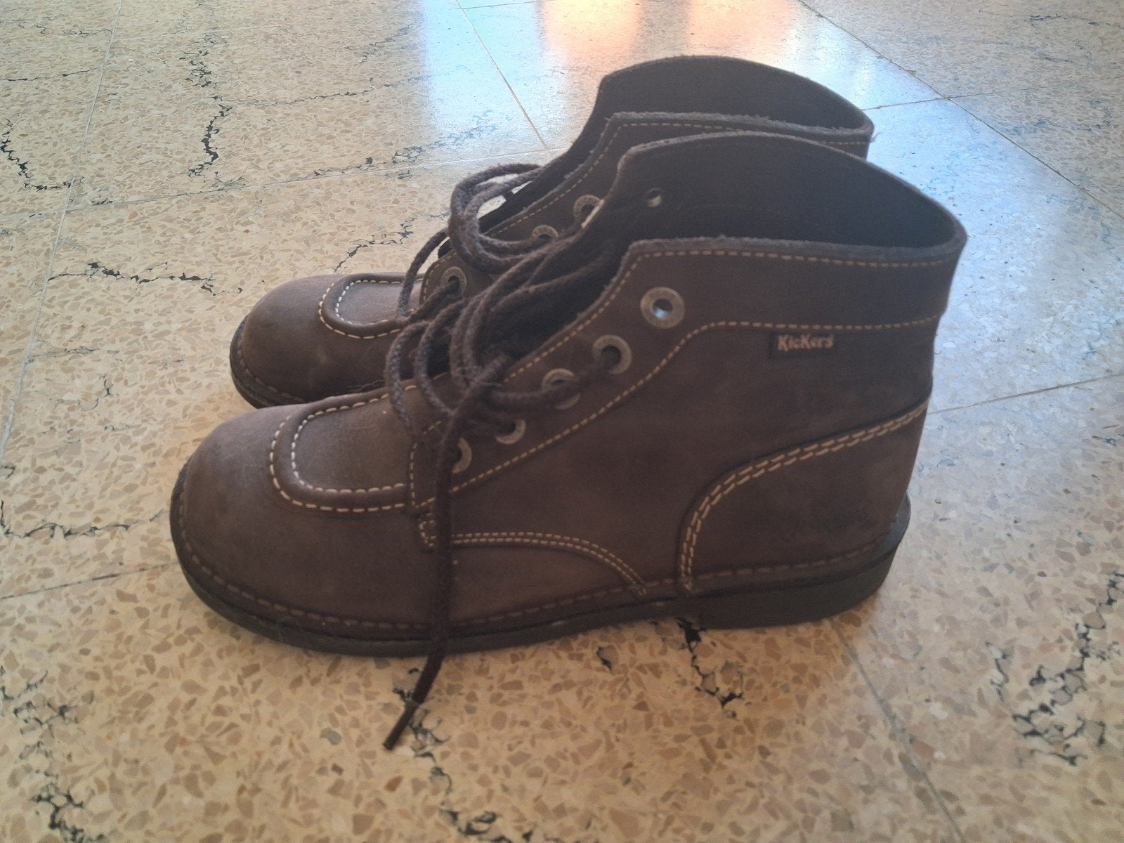 kickers maat 40, Kleding | Dames, Schoenen, Ophalen, Bruin, Zo goed als nieuw, Kickers