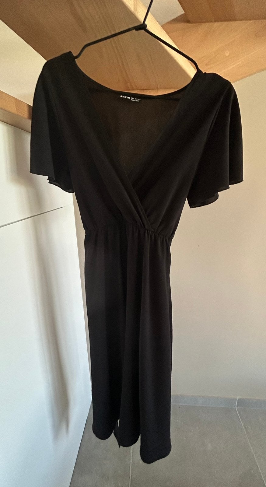 Robe noire Shein taille S, Enlèvement ou Envoi, Taille 36 (S), Comme neuf, Longueur genou