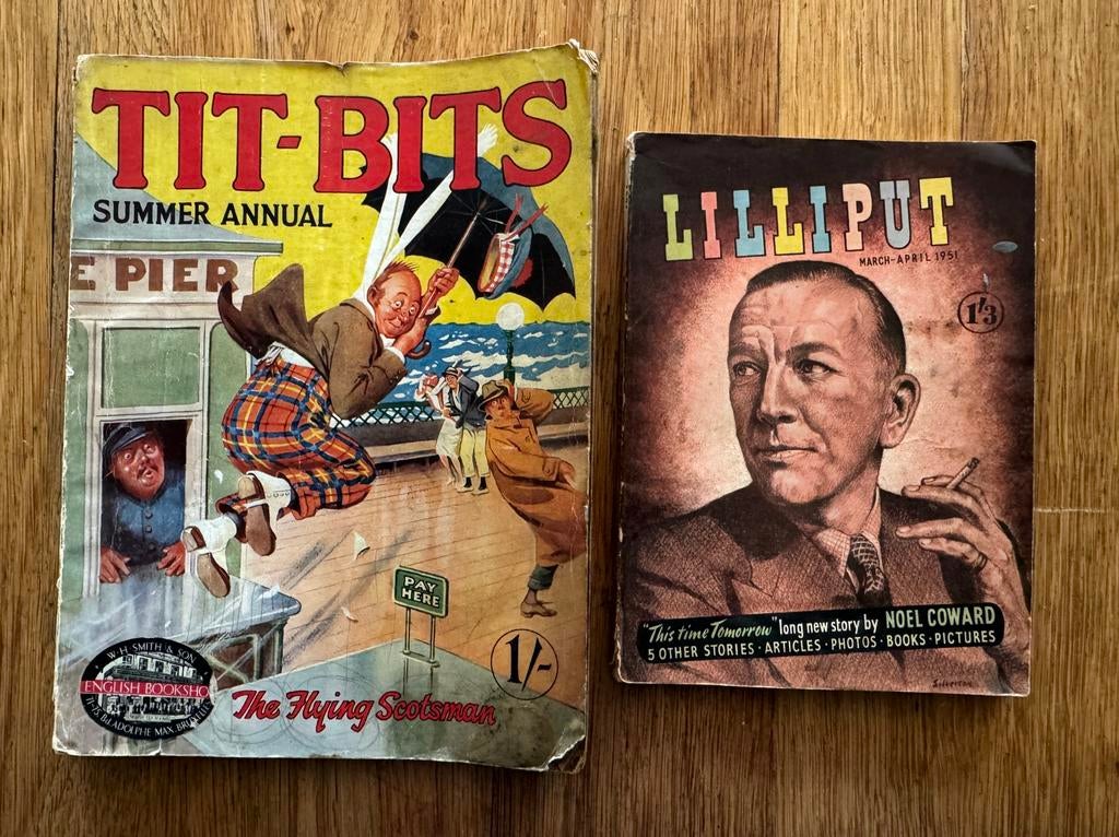 English vintage magazines Tit-Bits & Lilliput 1938-51, Enlèvement ou Envoi