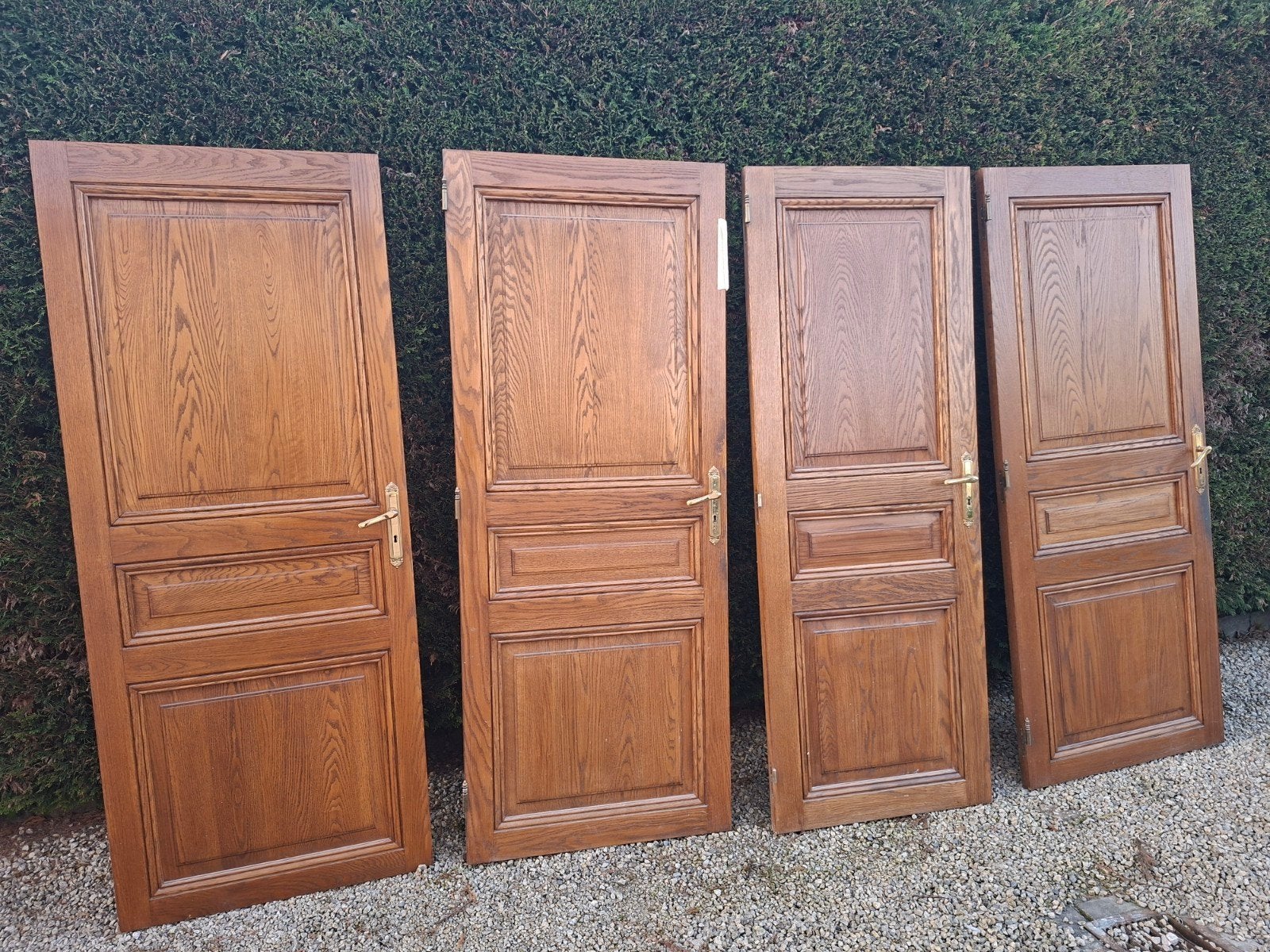 Massief eiken deuren, Doe-het-zelf en Bouw, Gebruikt, 80 tot 100 cm, Binnendeur, Ophalen of Verzenden