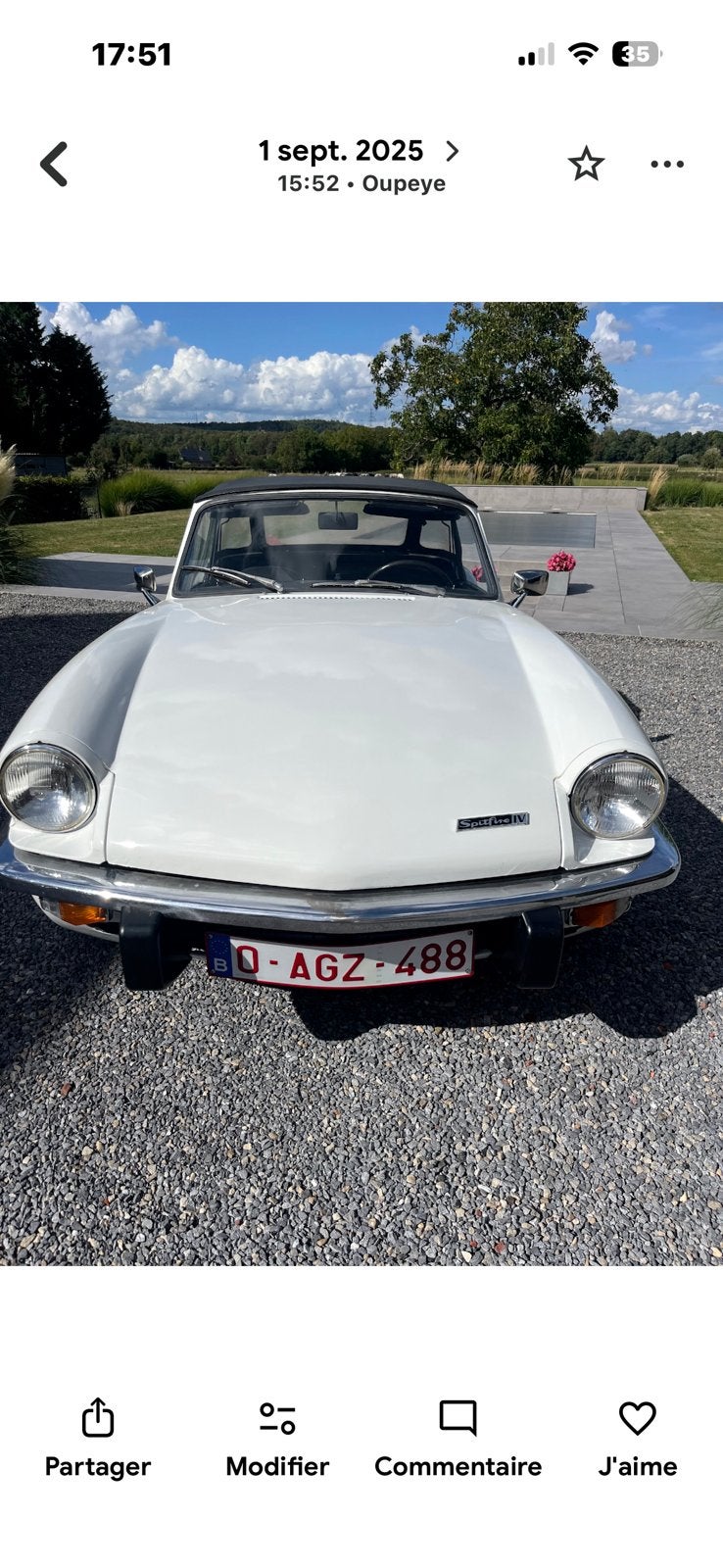 Triumph Spidfer MK4 1300 /1971, Autos, Achat, Entreprise, Boîte manuelle, 1300 cm³