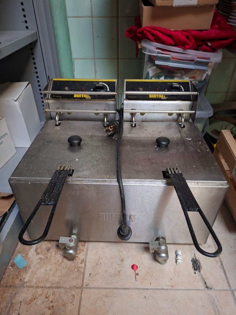 Friteuse duo professionelle, Enlèvement, Utilisé, Friteuse duo