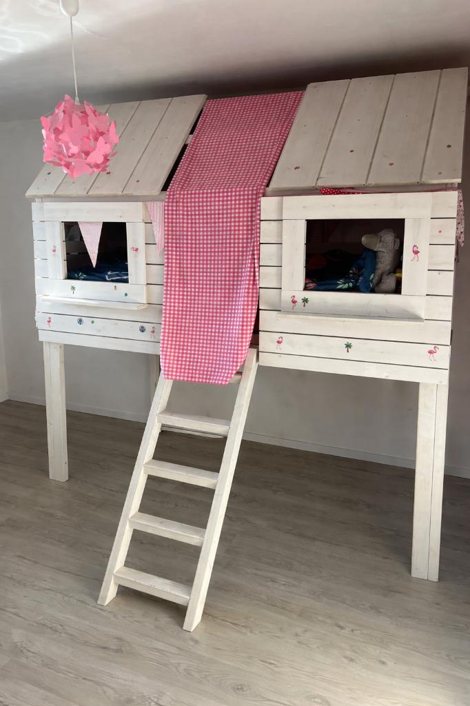 Hoogslaper, Huis en Inrichting, Slaapkamer | Stapelbedden en Hoogslapers, Gebruikt, Hoogslaper, Ophalen