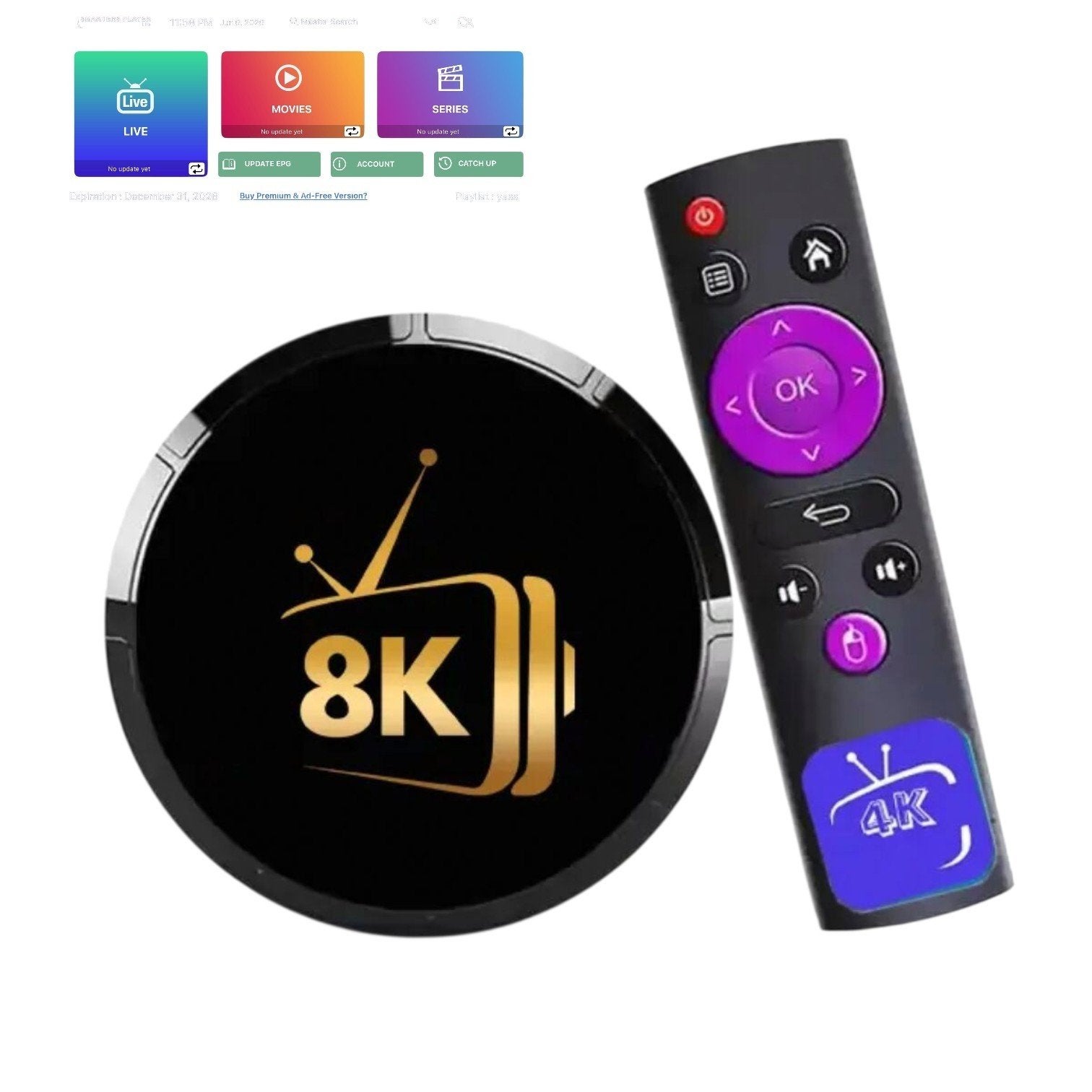 8K vip tv box iptv, Ophalen, Nieuw