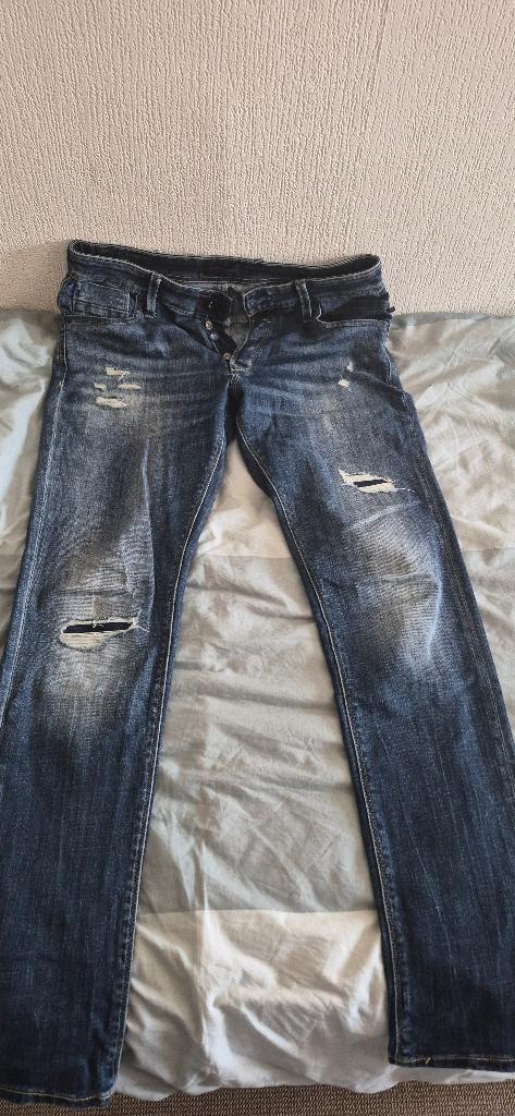 Jeansbroek, Kleding | Heren, Broeken en Pantalons, Ophalen, Zo goed als nieuw, Blauw, Jack&Jones