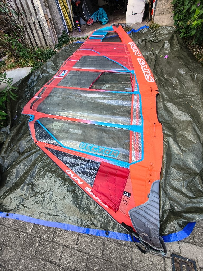 Kanonzeilen Vector 6,5 m2, Watersport en Boten, Windsurfen, Ophalen, 5 tot 6.5 m², Gunsails, Zeil