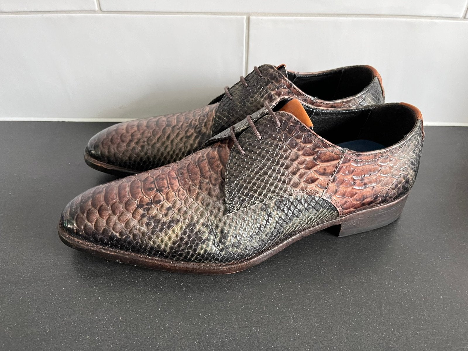 Giorgio herenschoenen maat 44, Vêtements | Hommes, Enlèvement ou Envoi, Chaussures à lacets, Comme neuf, Brun