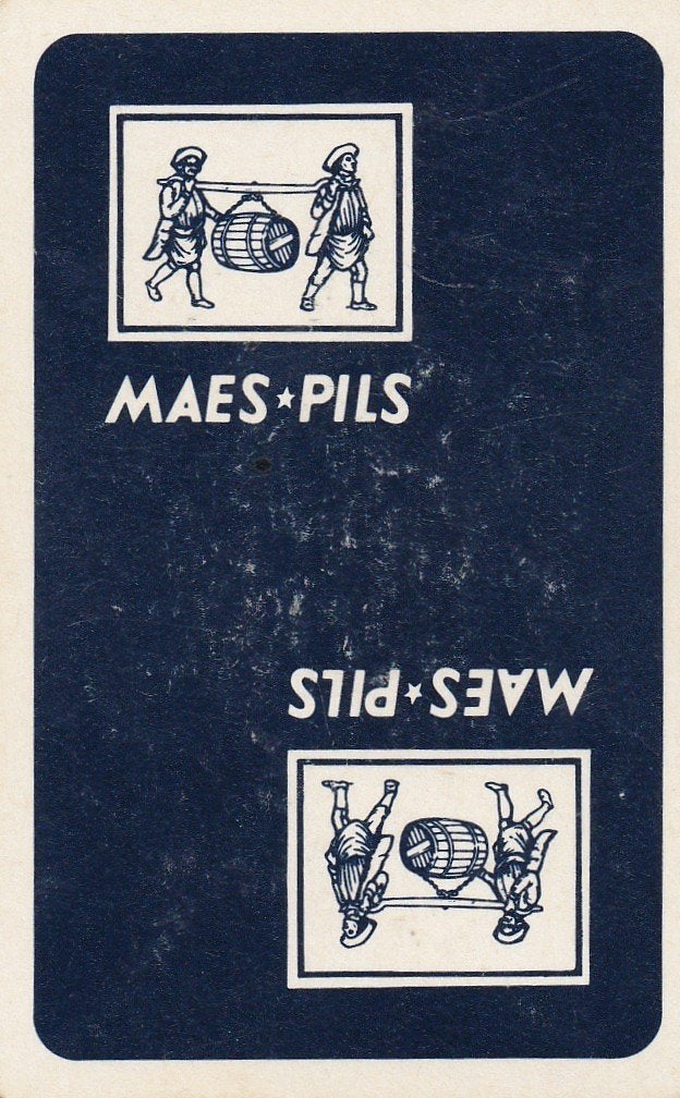 B 81 / S K MAES PILS KADER RECHTHOEKIG, Verzamelen, Ophalen of Verzenden, Nieuw, Speelkaart(en)