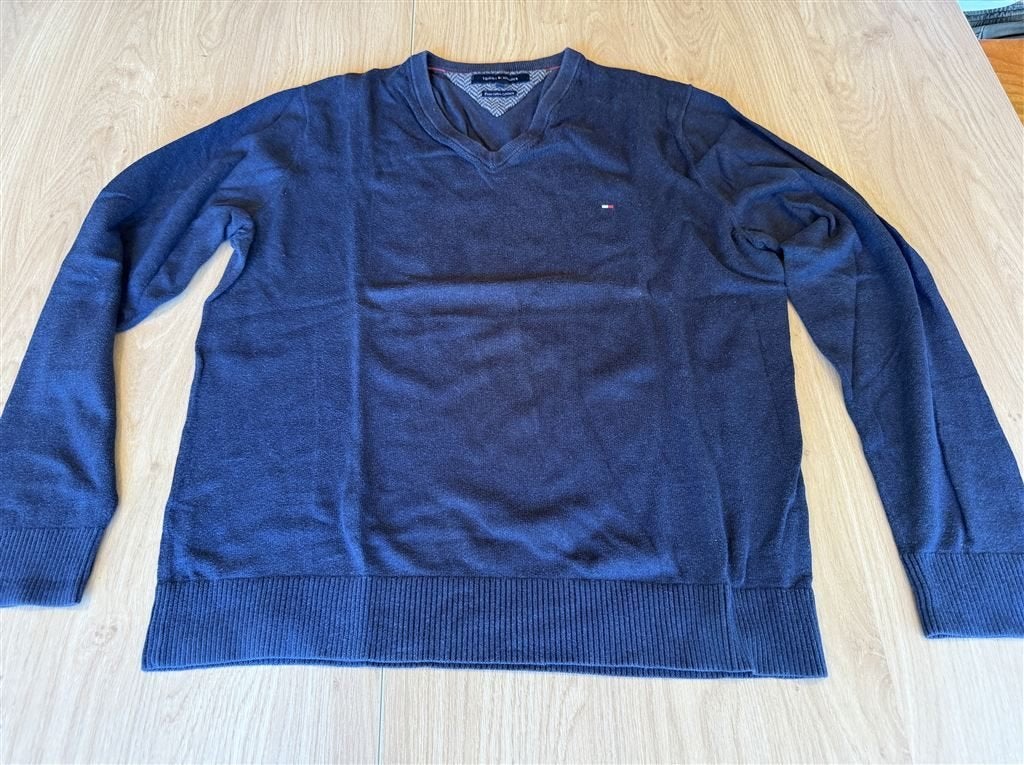 Tommy Hilfiger Pima Cotton Cashmere Trui - Maat L, Ophalen of Verzenden, Zo goed als nieuw, Maat 52/54 (L)