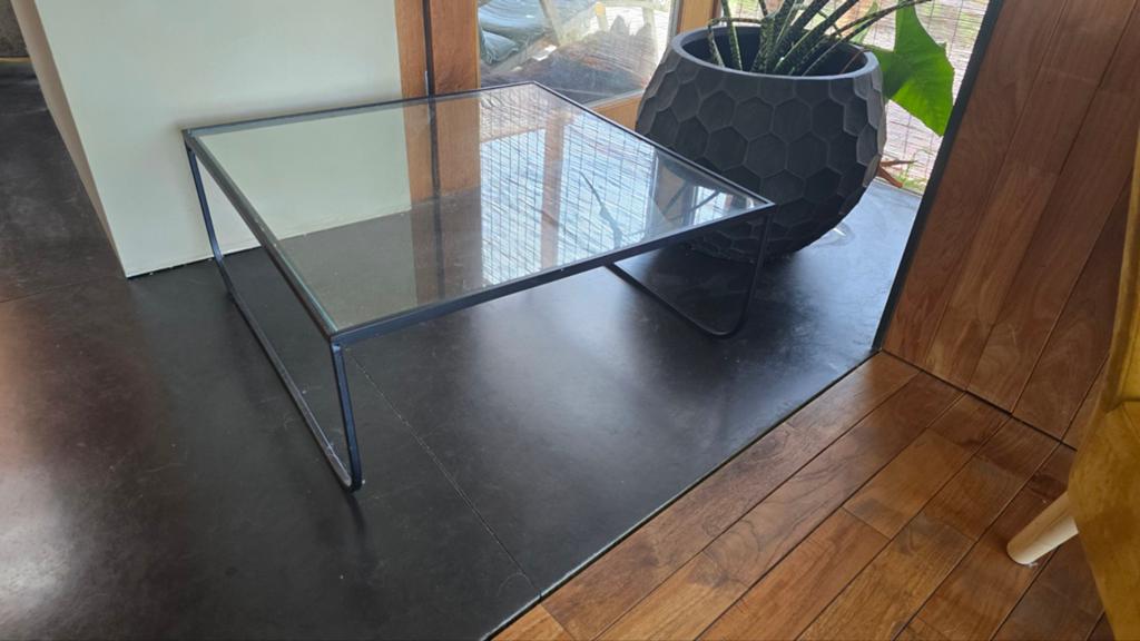 Glazen salontafel, Moins de 50 cm, 50 à 100 cm, Carré, Verre