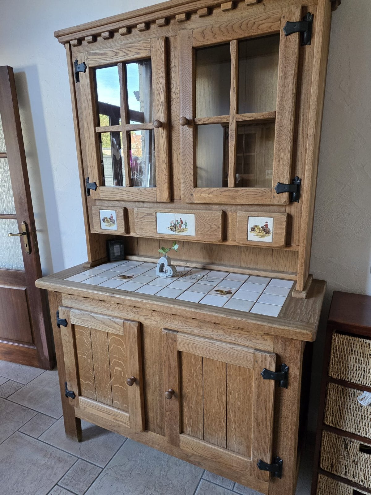 Salle a manger complete, Maison & Meubles, Enlèvement, Utilisé, Chêne