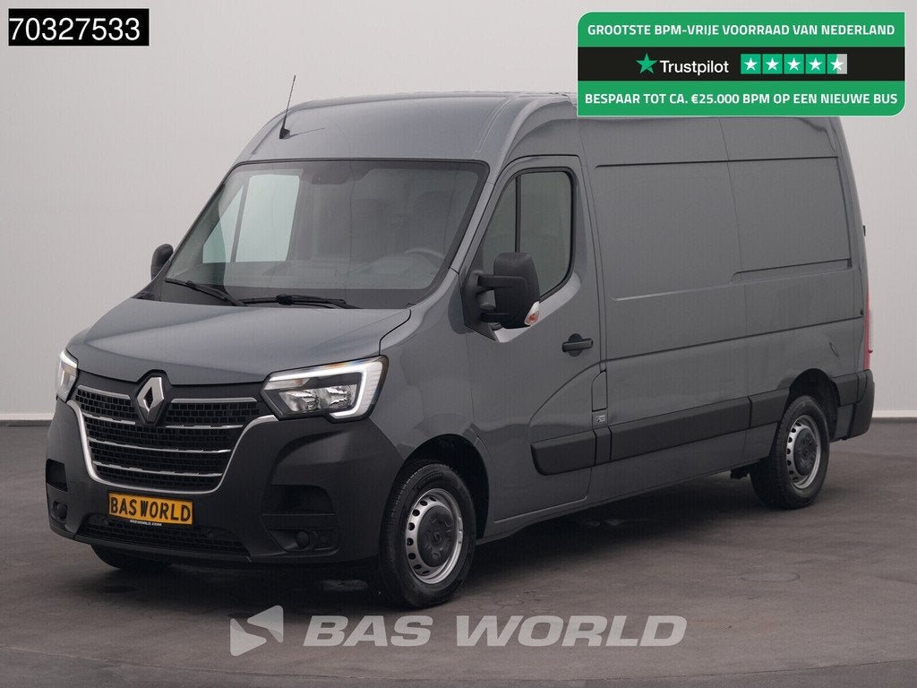 Renault Master 135PK L2H2 LED Navi Airco Cruise Parkeersenso, 135 pk, Stof, Gebruikt, Euro 6