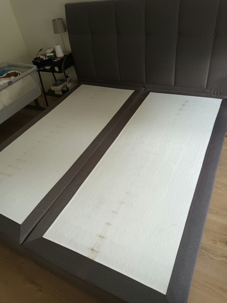 Boxspring, Huis en Inrichting, Ophalen, Gebruikt, 90 cm, Tweepersoons