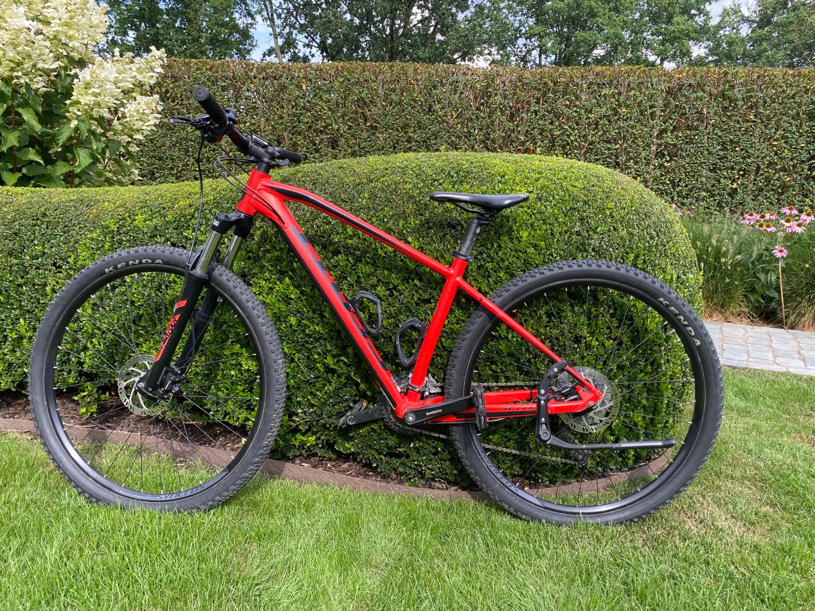 Mountainbike Scott Aspect 950 Rood, Medium, Fietsen en Brommers, Fietsen | Mountainbikes en ATB, Ophalen, Gebruikt, Schijfrem