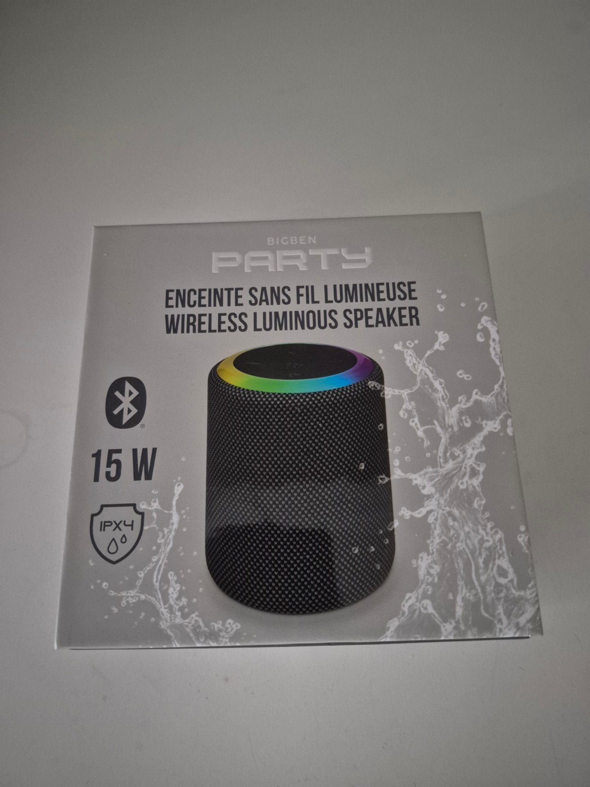 Enceinte sans fil et lumineuse, Neuf, Moins de 60 watts, Enceinte portable