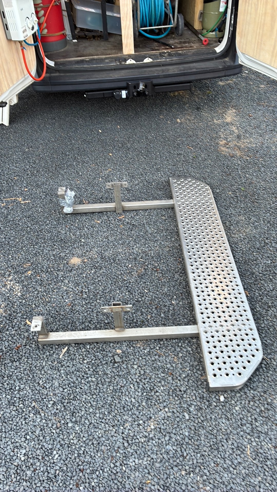 Opstap stuk voor camionette of camper, Particulier