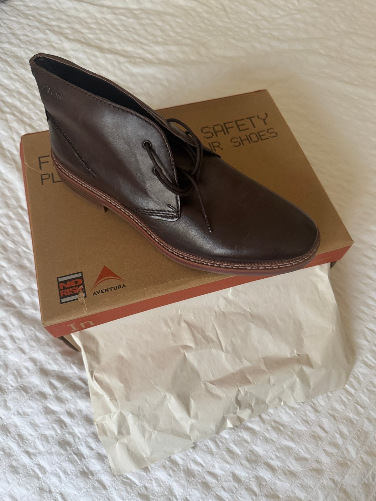 Originele Clarks Grimsby Hi Herenschoenen  44, Ophalen of Verzenden, Zo goed als nieuw, Bruin, Boots