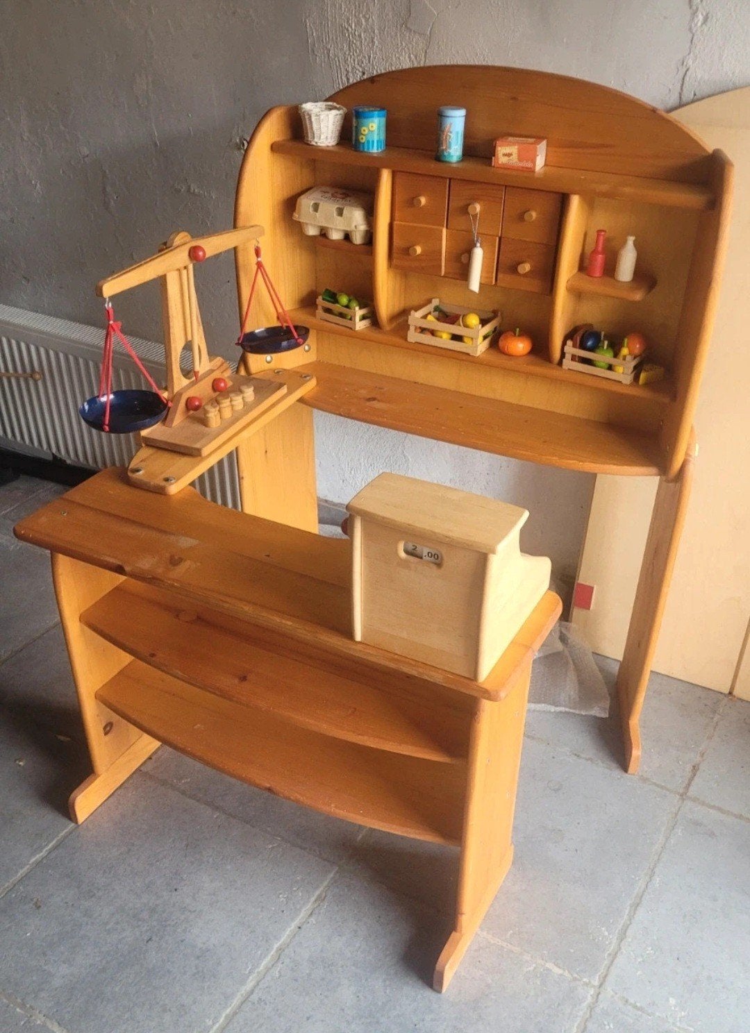 vintage houten speelgoed winkeltje, Enlèvement