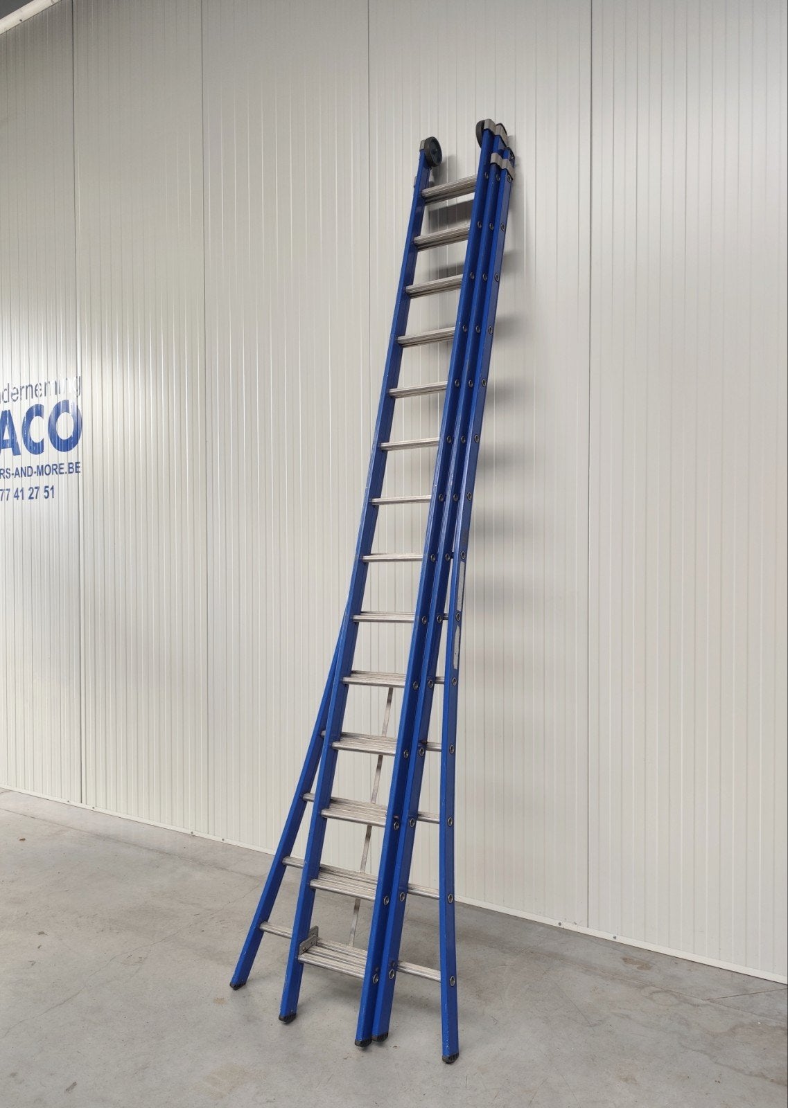professionele ladder 3x14, Doe-het-zelf en Bouw, Ladders en Trappen, Ophalen, Ladder