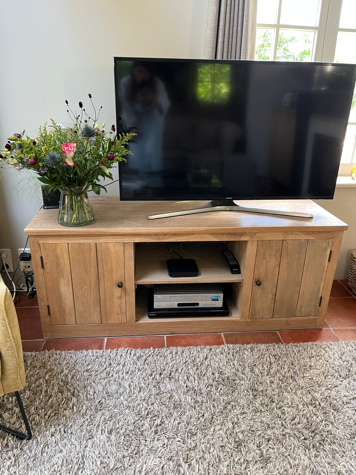 Stijlovol tv-meubel House and Garden, Huis en Inrichting, Ophalen, 100 tot 150 cm, Minder dan 100 cm, 50 tot 75 cm