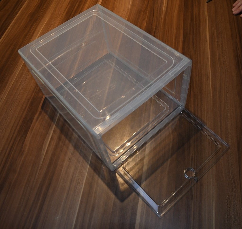 30 doorzichtige plastic opbergdozen, Doe-het-zelf en Bouw, Kratten en Dozen, Ophalen, Doos, Minder dan 50 cm, Minder dan 40 cm