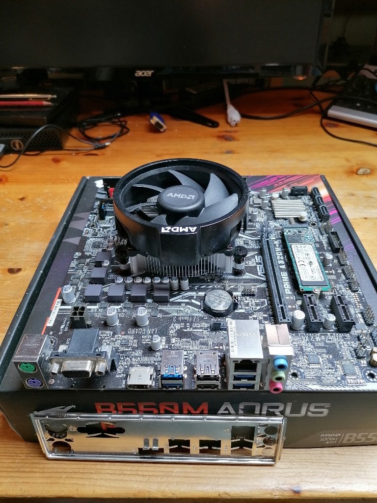 Carte mère + processeur+ram+os win 11, Informatique & Logiciels, Enlèvement ou Envoi, Reconditionné, AMD, DDR4