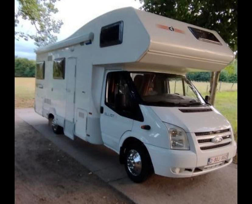 Hele mooie ruime camper, Caravanes & Camping, Camping-cars, Particulier, jusqu'à 6, Alcôve, Ford, Ford, Diesel, Boîte manuelle
