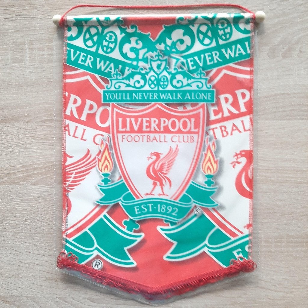 Mega grote vaan Liverpool FC/ You'll never walk alone, Verzamelen, Verzenden, Nieuw, Vaantje of Sjaal
