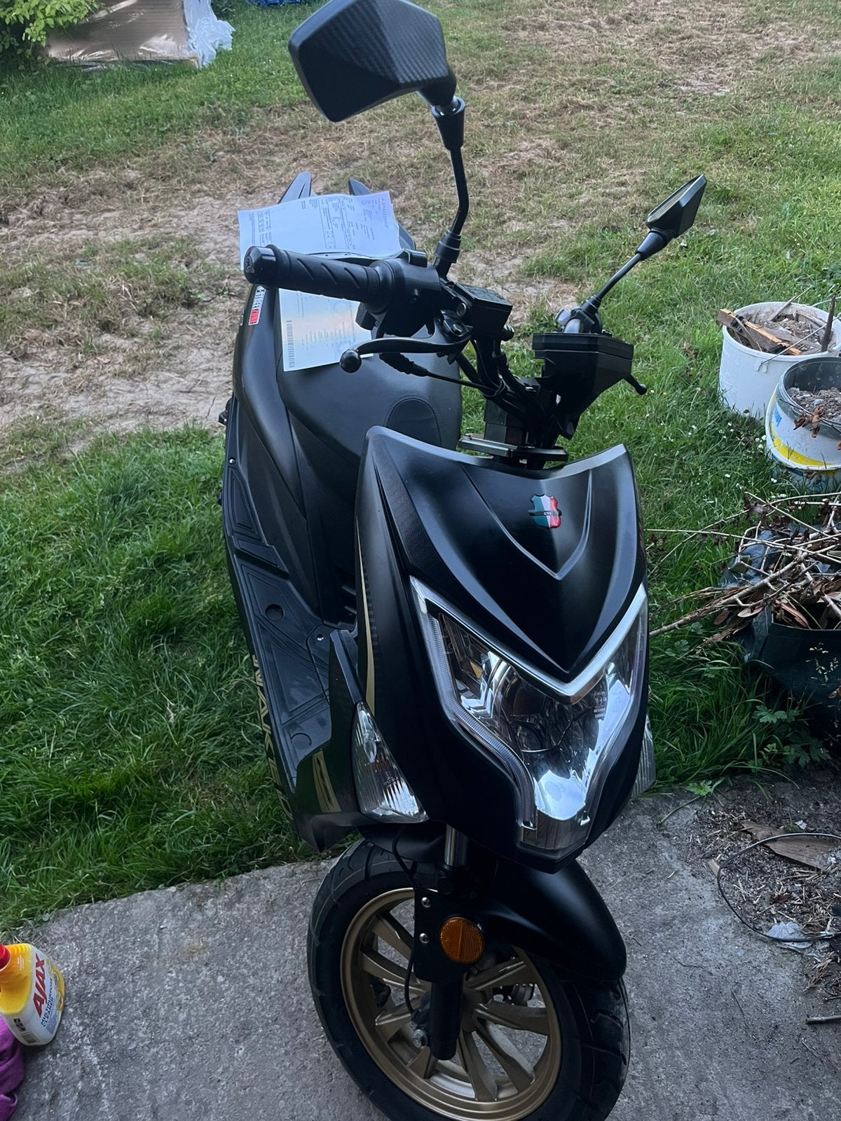 Scooter noir, Fietsen en Brommers, Scooters | Yamaha, Ophalen, Zo goed als nieuw, Elektrisch