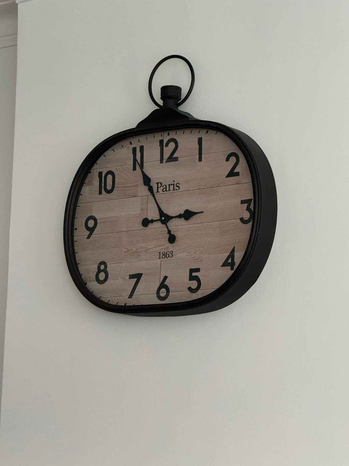 Klok van Maison Du Monde, Huis en Inrichting, Woonaccessoires | Klokken, Ophalen, Zo goed als nieuw, Wandklok