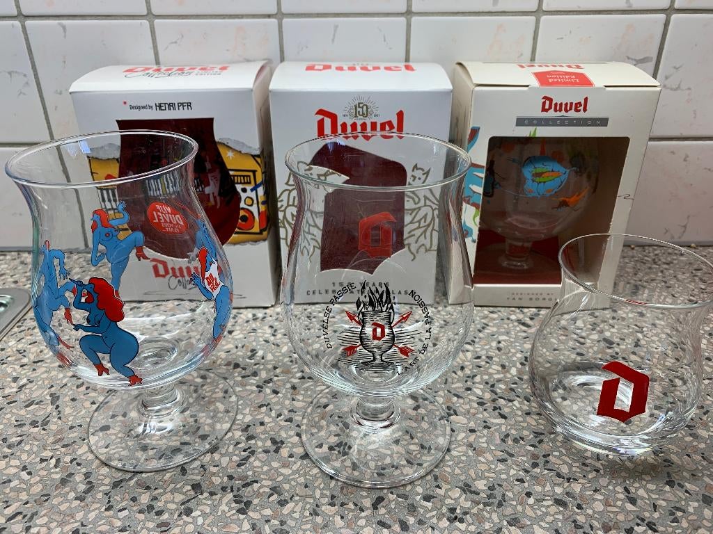 Duvel glazen, Verzamelen, Biermerken, Nieuw, Duvel, Ophalen