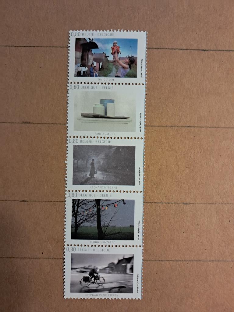 België 3825/29 ** Belangrijke Belgische fotografen, Postzegels en Munten, Postzegels | Europa | België, Ophalen of Verzenden, Zonder stempel