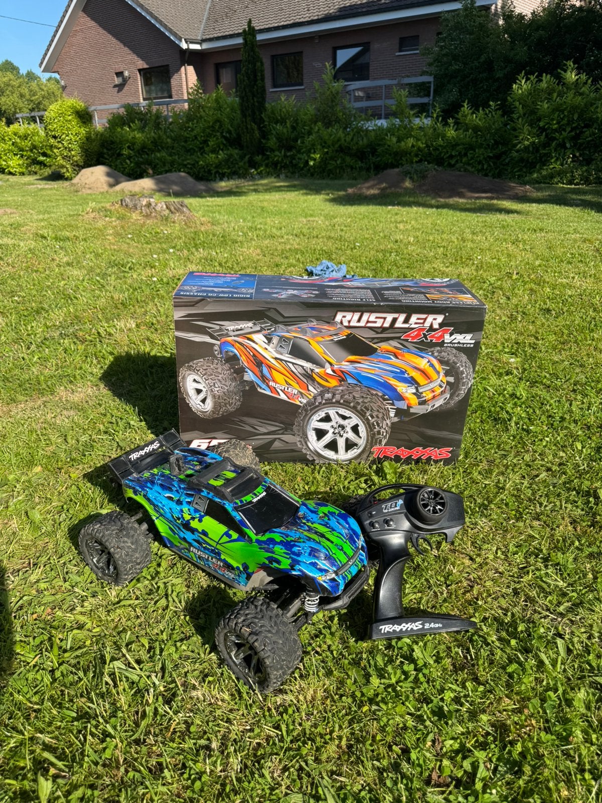 Traxxas rustler 4x4 vxl brushless, Échelle 1:10, Voiture off road, Comme neuf, Enlèvement