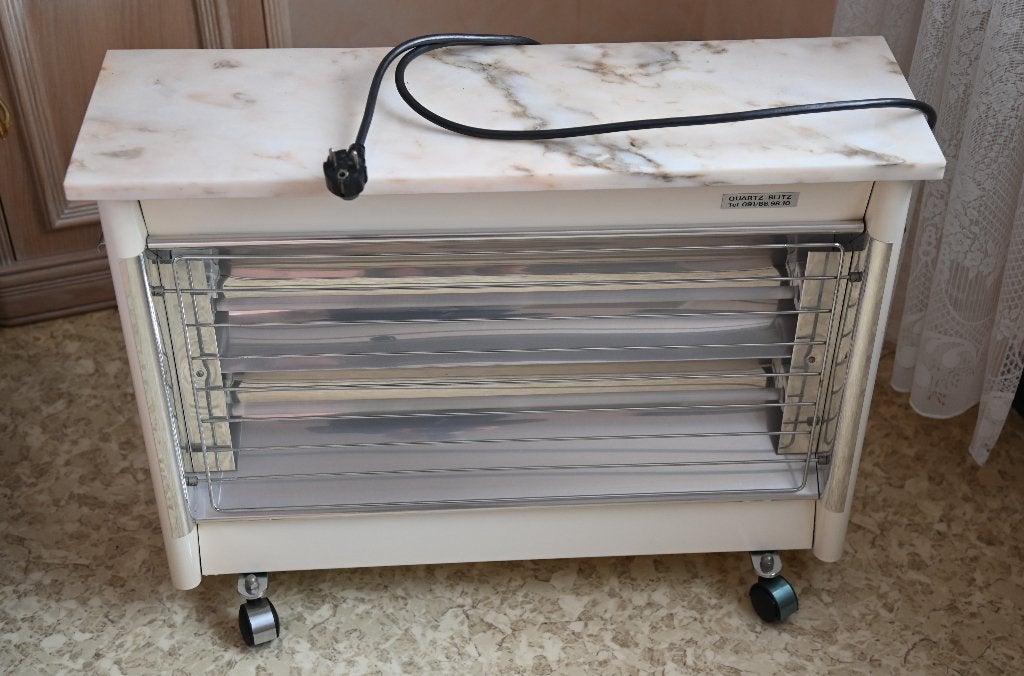 Quartz-Blitz elektrische straalkachel, Doe-het-zelf en Bouw, Verwarming en Radiatoren, Ophalen, 30 tot 80 cm, Zo goed als nieuw
