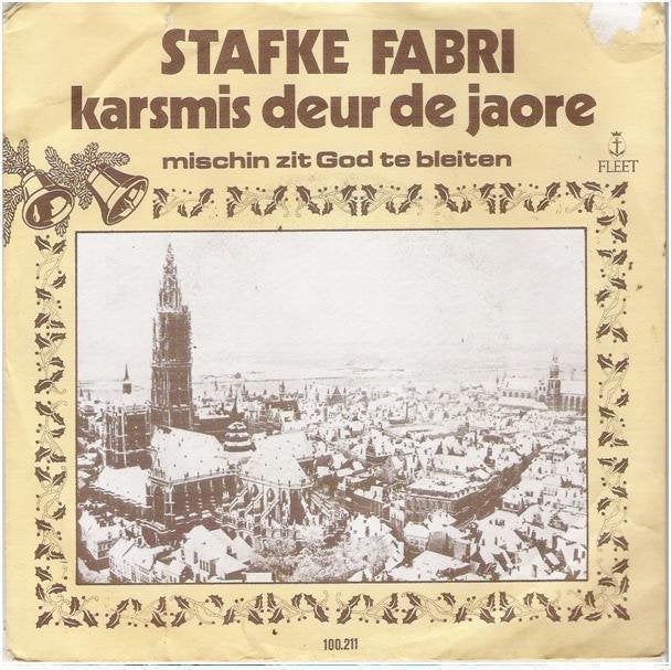 †Stafke Fabri: "Karsmis deur de jaore"/Stafke Fabri-SETJE!, Pochette photo, Enlèvement ou Envoi