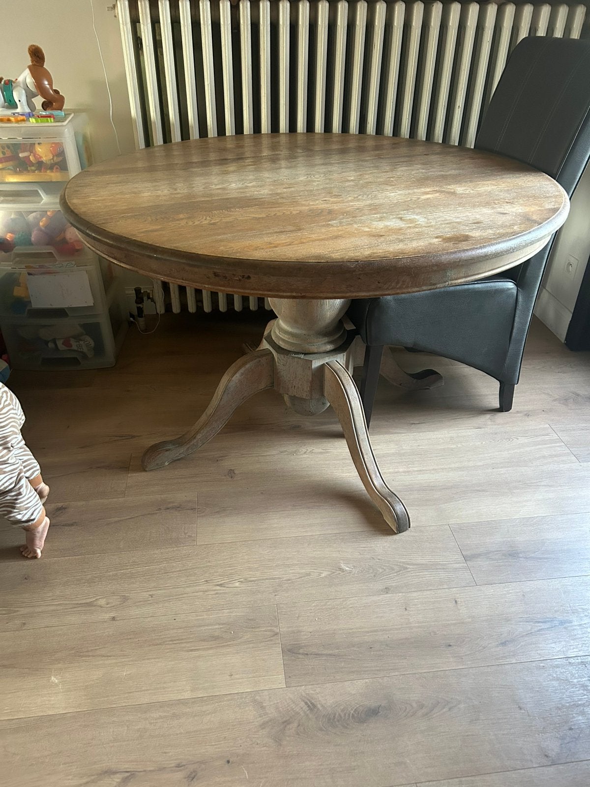 Massief eiken eettafel, Antiek en Kunst, Ophalen