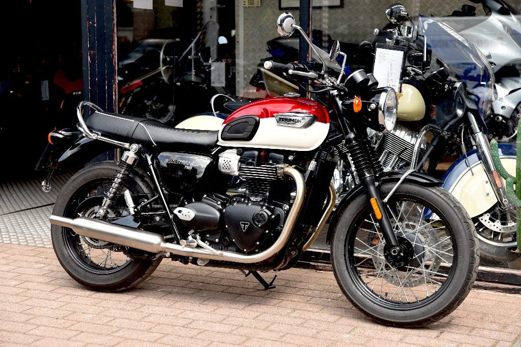 TRIUMPH BONNEVILLE T100 ***MOTOVERTE.BE***, Motos, Entreprise, Occasion, 2 cylindres, 900 cm³