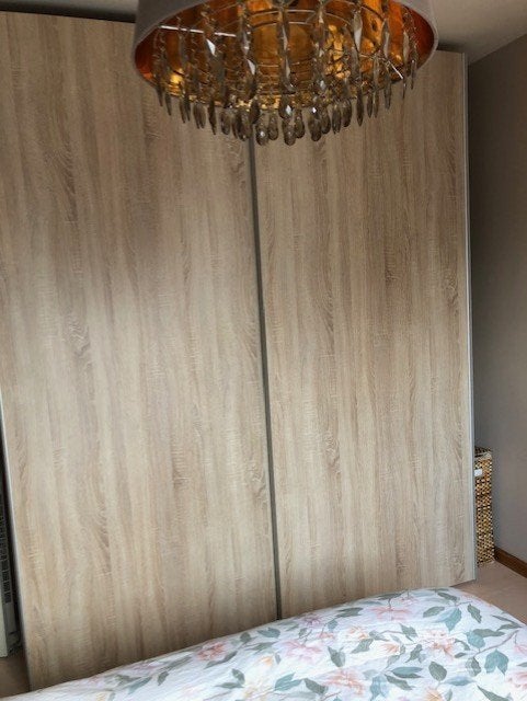 Eiken kwaliteits kleerkast met softclose schuifdeuren., Modern/Landelijk, 200 cm ou plus, Avec tablette(s), Comme neuf