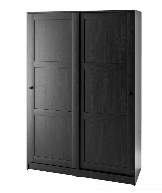 Ikea kleerkast Rakkestad zwartbruin 117x176 cm, Ophalen, Gebruikt, Kast