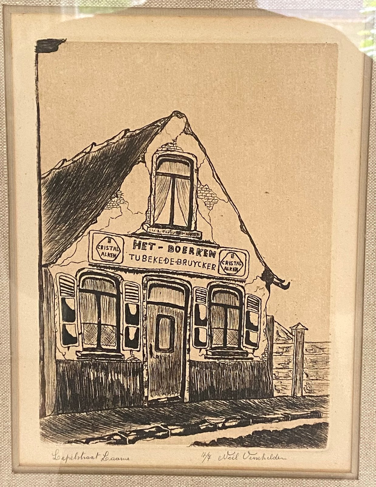 Ets Café Laarne, Ophalen, Ets