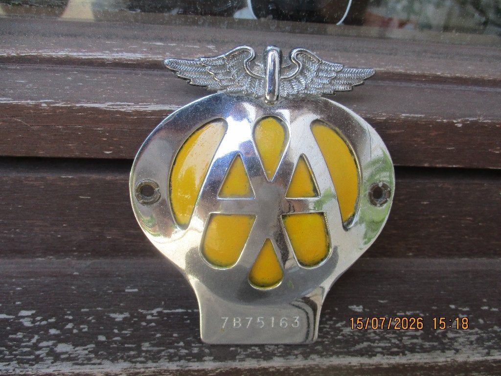 oldtimer badge, Motoren, Ophalen of Verzenden, Gebruikt