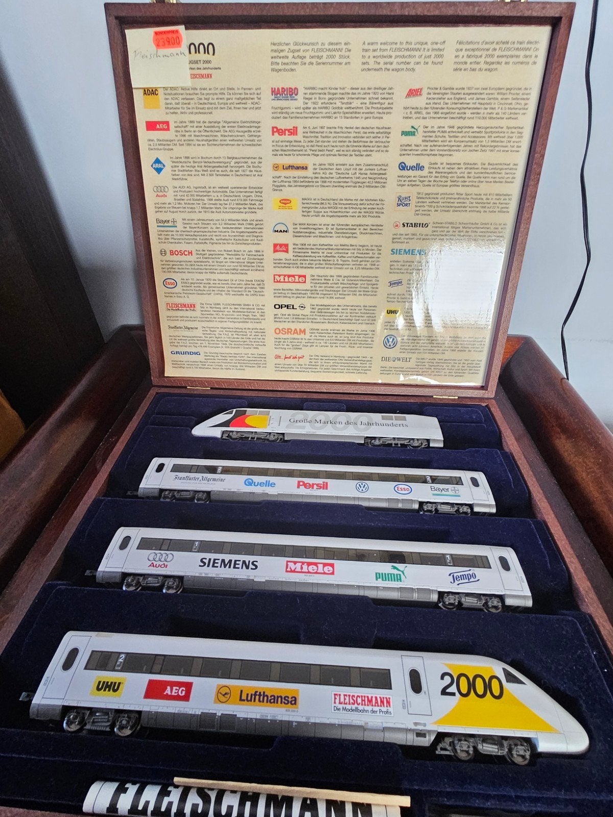 FLEISCHMANN 1999K ICE 2000 MILENIUMEDITIE, Treinset, Gelijkstroom, Fleischmann, Nieuw