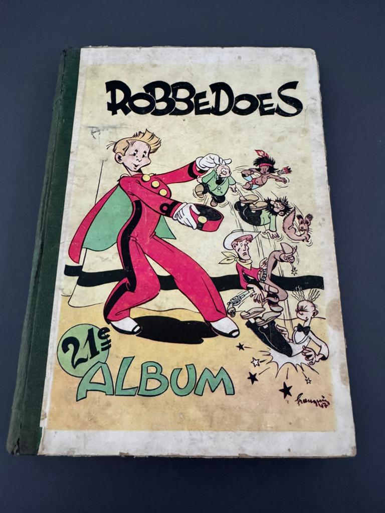 Robbedoes 21e Album 1947 (371-387), Eén stripboek, Ophalen of Verzenden, Gelezen